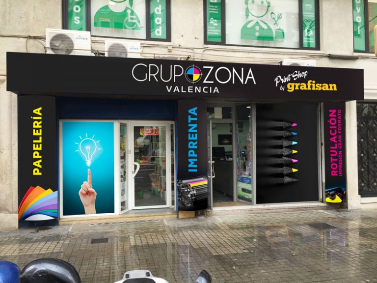 fachada grafisan imprenta digital en Valencia